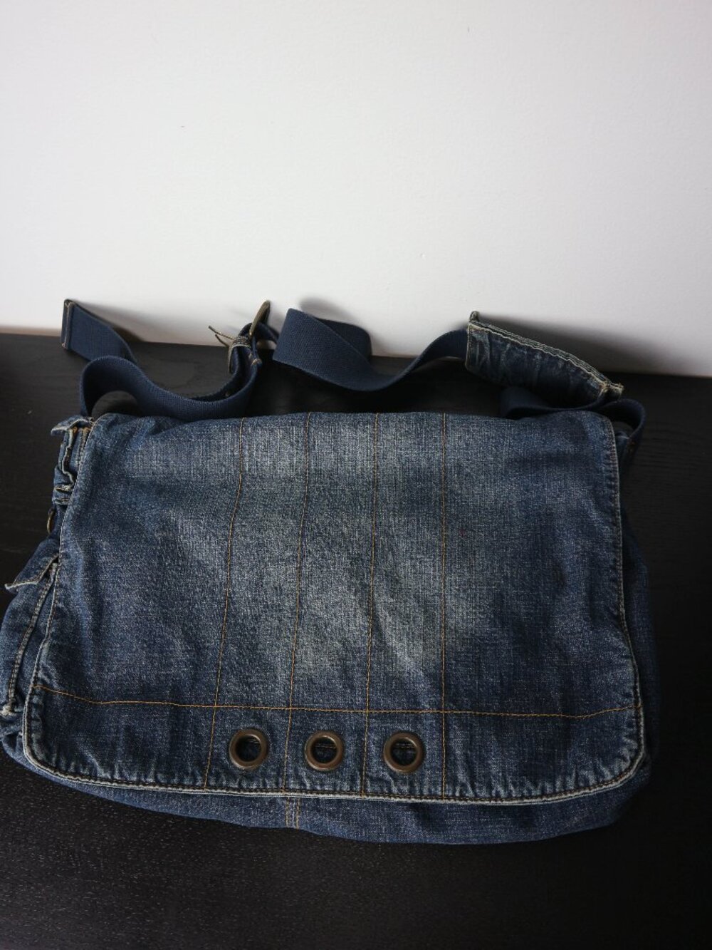 Jacob Connexion Denim Sling Crossbody Bag Y2K Grunge Style